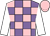 Mauve and pink check, white sleeves, pink cap (Sir Robert Ogden)