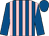 Royal blue and pink stripes, royal blue sleeves and cap (Mrs Lynne Lumley & Mr K Nicholson)