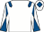 White, royal blue epaulets, diabolo on sleeves and diamond on cap (Mr I G Burbidge)