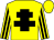 Yellow, black cross of lorraine, striped sleeves (Mrs T Marnane)