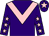 Purple, pink chevron, purple sleeves, pink stars, purple cap, pink star (The Cool Silk Partnership)
