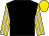 Black, gold and white striped sleeves, gold cap (Mrs C R Philipson & Mrs H Lascelles)