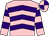 Pink, purple chevrons, hooped sleeves, quartered cap (Melissa O'neill & William Eastwood)