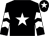 Black, white star, chevrons on sleeves, black cap, white star (N Bashir, N Dearman & R Ridout)