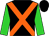 Black, orange cross belts, lime green sleeves (Vaclav Luka Jnr)