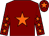 Maroon, orange star, maroon sleeves, orange stars, maroon cap, orange star (Kevin Taylor & Garry Ambrose)