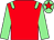 Red, light green epaulets and sleeves, light green cap, red star (Canard Vert Racing Club)
