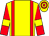 Yellow, red braces, red sleeves, yellow armlets, yellow and red hooped cap (Mr Peter Beadles)