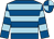 Royal blue, light blue hoops, quartered cap (Cj Thoroughbreds)