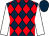 Dark blue and red diamonds, white sleeves, dark blue cap (Three Chimneys Farm, Llc)