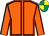 Orange, brown seams, emerald green and yellow quartered cap (James McAuley)