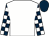 White, dark blue and white check sleeves, dark blue cap (Hamad Rashed Bin Ghedayer)
