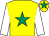 Yellow, emerald green star, white sleeves, yellow cap, emerald green star (Morley, Reynolds, Watkins & Partner)